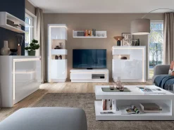 Skænk Feldeli 112 (Hvid + Glansfuld hvid)