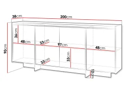 Skænk Filus (Egetræ)