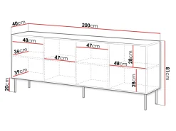 Skænk Flosoru 102 (Sort)