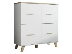 Skænk Larfloi 105 (Hvid + Sonoma eg)