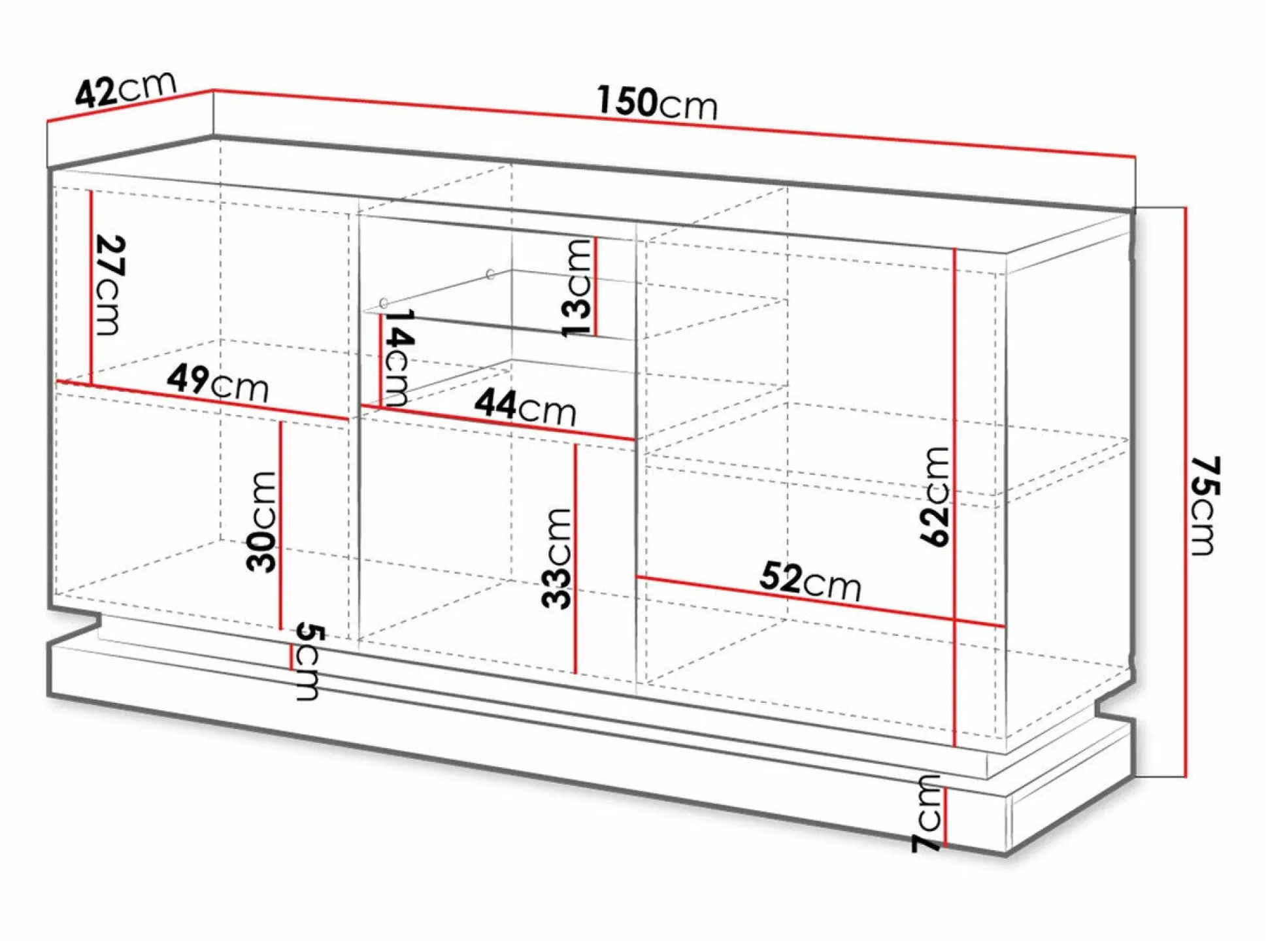 Skænk Linar (Sort + Blank sort)