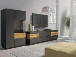 Skænk Livlore 104 (Matera grå + Wotan eg)