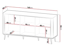 Skænk Lufela 106 (Kashmir + Grå marmor)