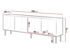 Skænk Melbela 105 (Kashmir + Egetræ)
