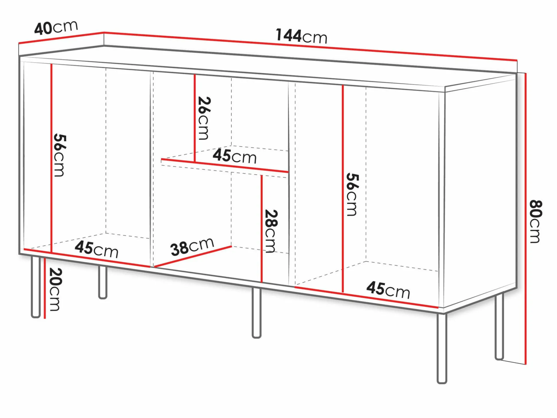Skænk Monevare 100 (Wotan eg + Kashmir)