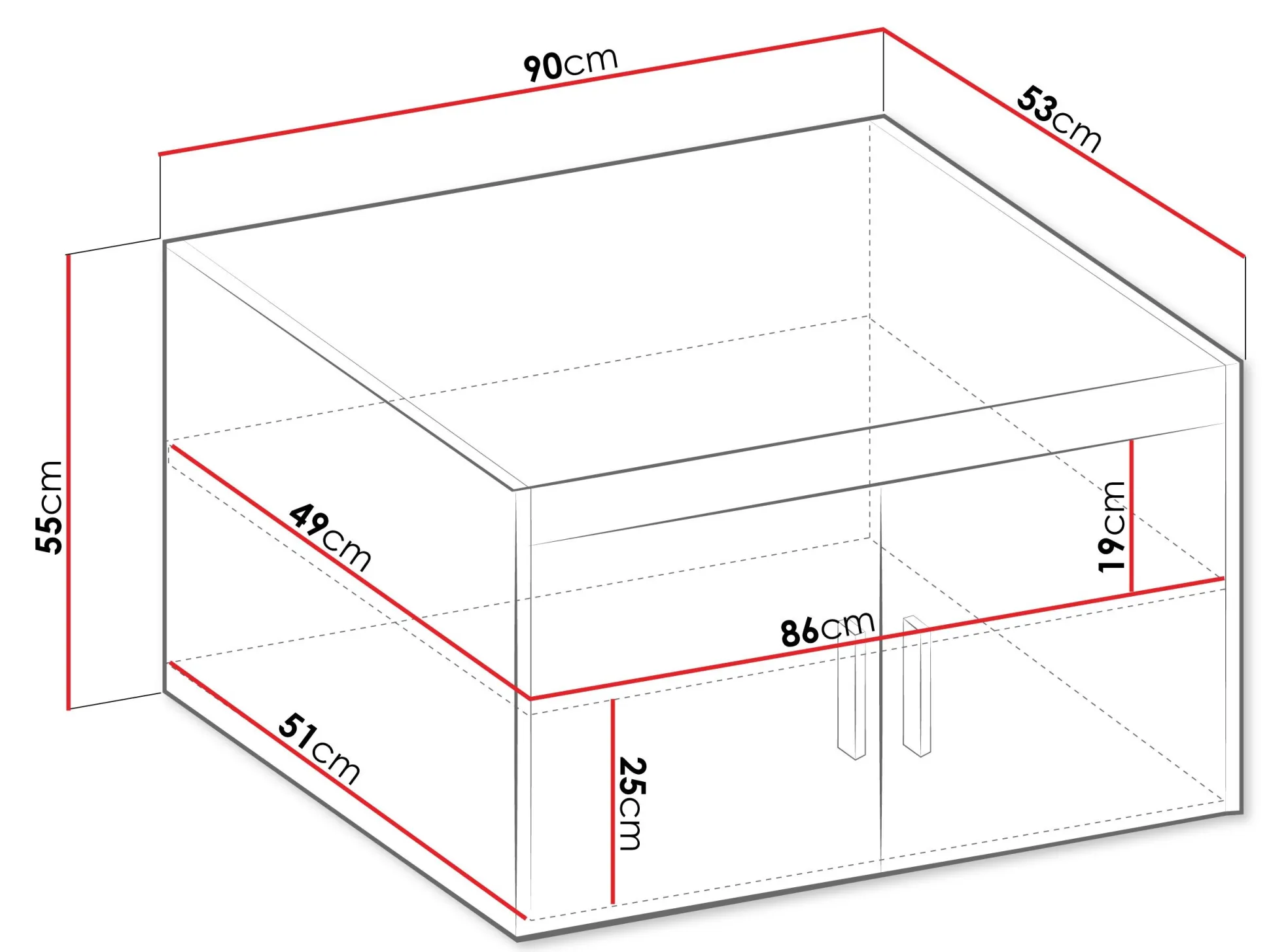 Skænk Novduni 122 (Hvid)