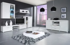 Skænk Odebeli 102 (Hvid + Glansfuld hvid)