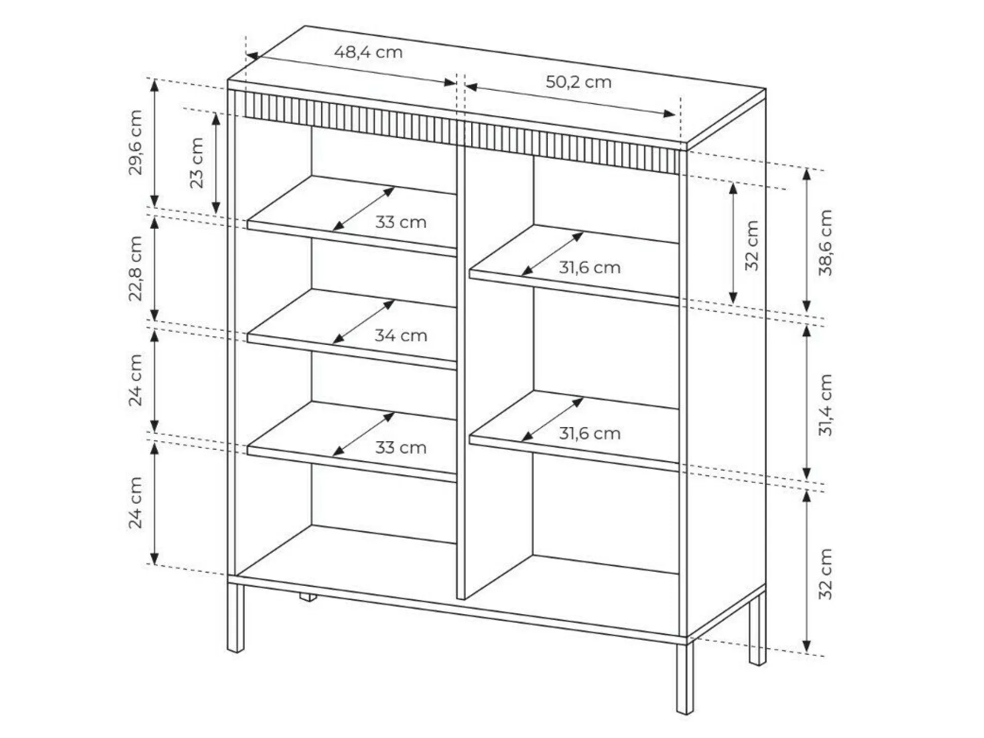 Skænk Romfele 100 (Beige)