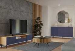 Skænk Romseru 103 (Blå + Artisan eg)