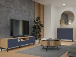 Skænk Romseru 100 (Blå + Artisan eg)