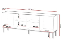 Skænk Tolfelo 101 (Beige)