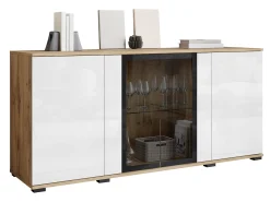 Skænk Torcame 102 (Wotan eg + Glansfuld hvid)