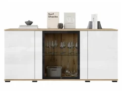 Skænk Torcame 102 (Wotan eg + Glansfuld hvid)