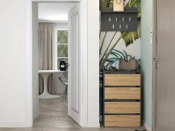 Skoskab Mandeville 223 (Antracit + Artisan eg)