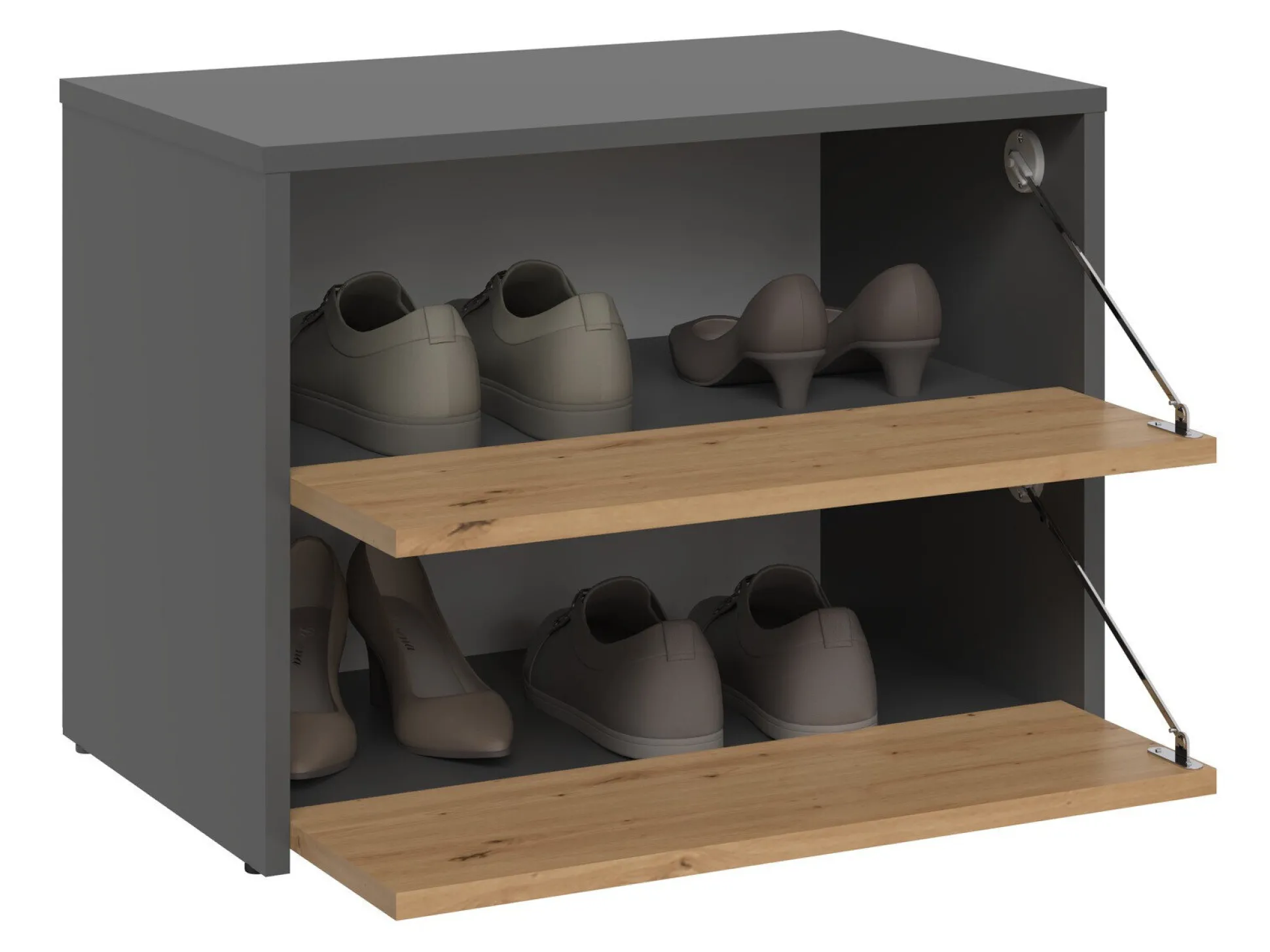 Skoskab Mandeville 222 (Antracit + Artisan eg)