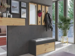 Skoskab Mandeville 216 (Antracit + Artisan eg)