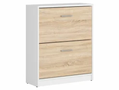 Skoskab Novsore 112 (Sonoma eg + Hvid)