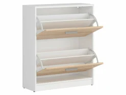 Skoskab Novsore 112 (Sonoma eg + Hvid)