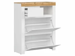 Skoskab Sonsoru 119 (Hvid + Glansfuld hvid + Wotan eg)