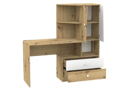 Skrivebord Almira 110 (Artisan eg + Hvid)