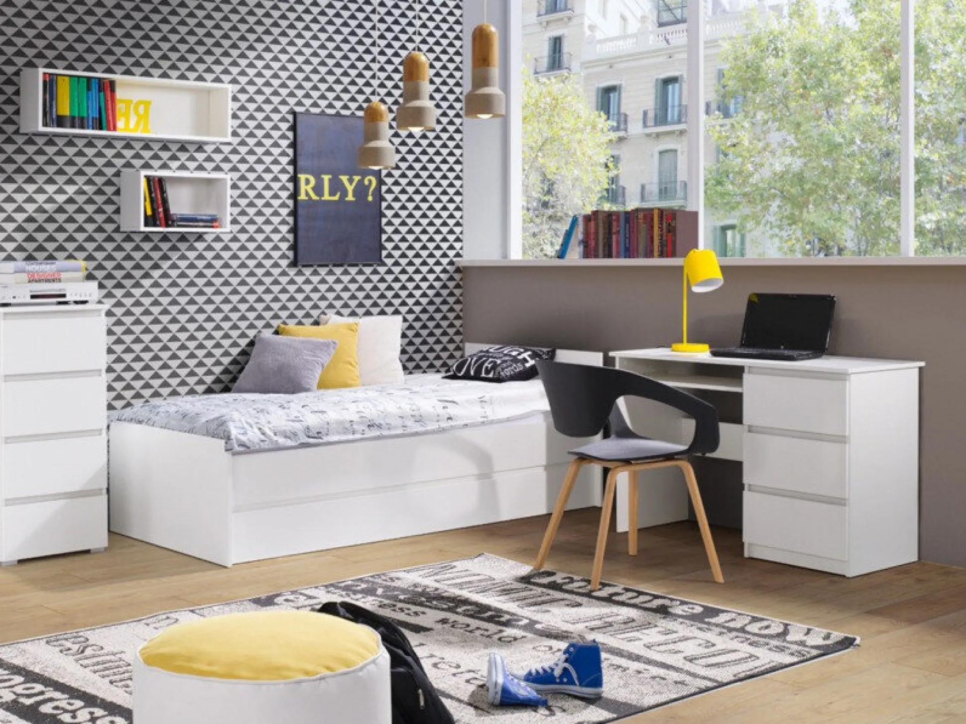 Skrivebord Cirdora 108 (Hvid)