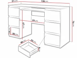 Skrivebord Comfivo Cor