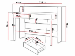 Skrivebord Domcali 110