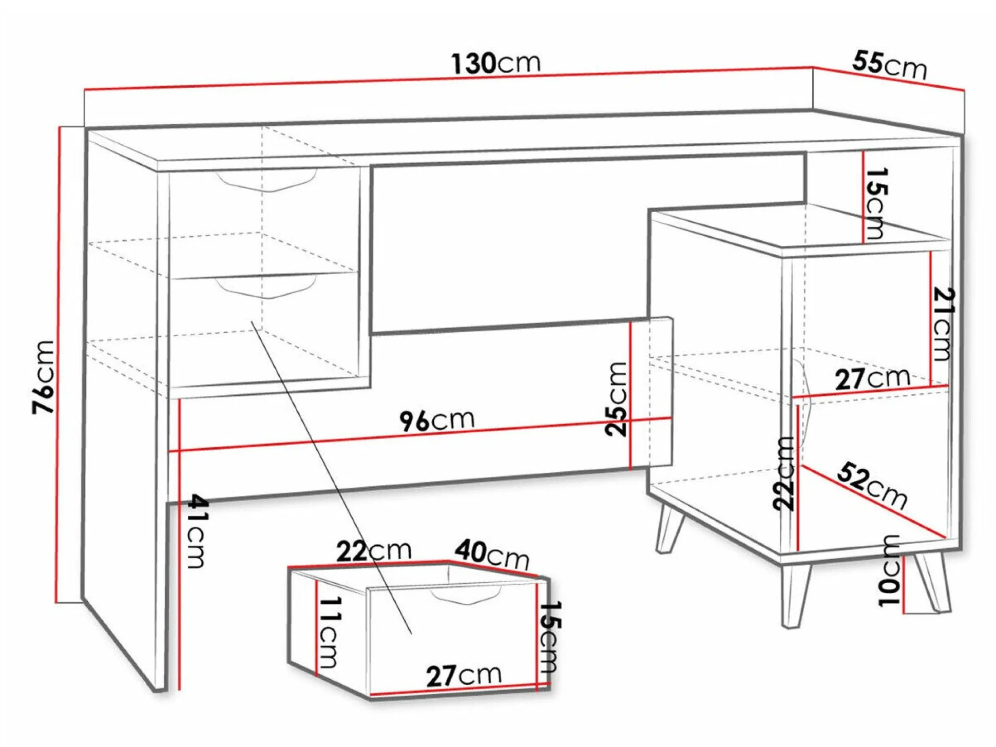 Skrivebord Domvera 112