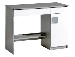 Skrivebord Elmenou 105 (Hvid + Antracit)