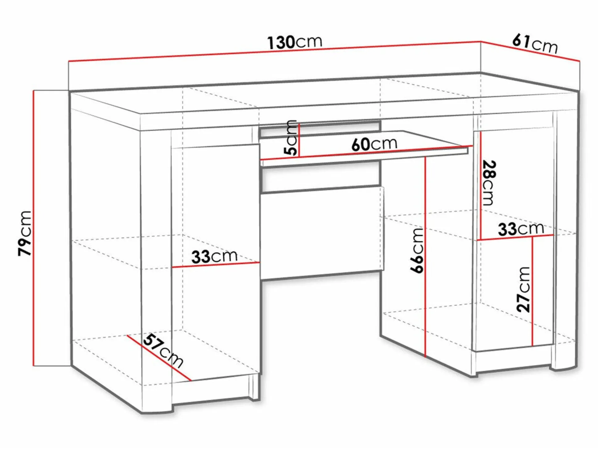 Skrivebord Etrmona 113