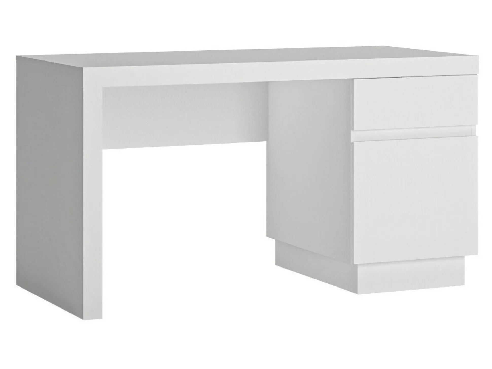 Skrivebord Feldeli 100 (Hvid + Glansfuld hvid)