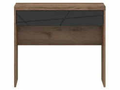 Skrivebord Fivale 121 (Mørk Delano eg + Mat sort)