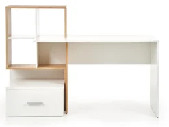 Skrivebord Houston 826 (Hvid + Gylden eg)