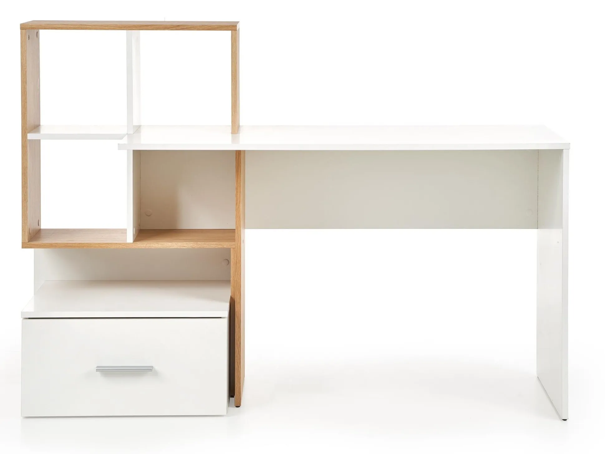 Skrivebord Houston 826 (Hvid + Gylden eg)