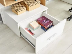 Skrivebord Houston 826 (Hvid + Gylden eg)