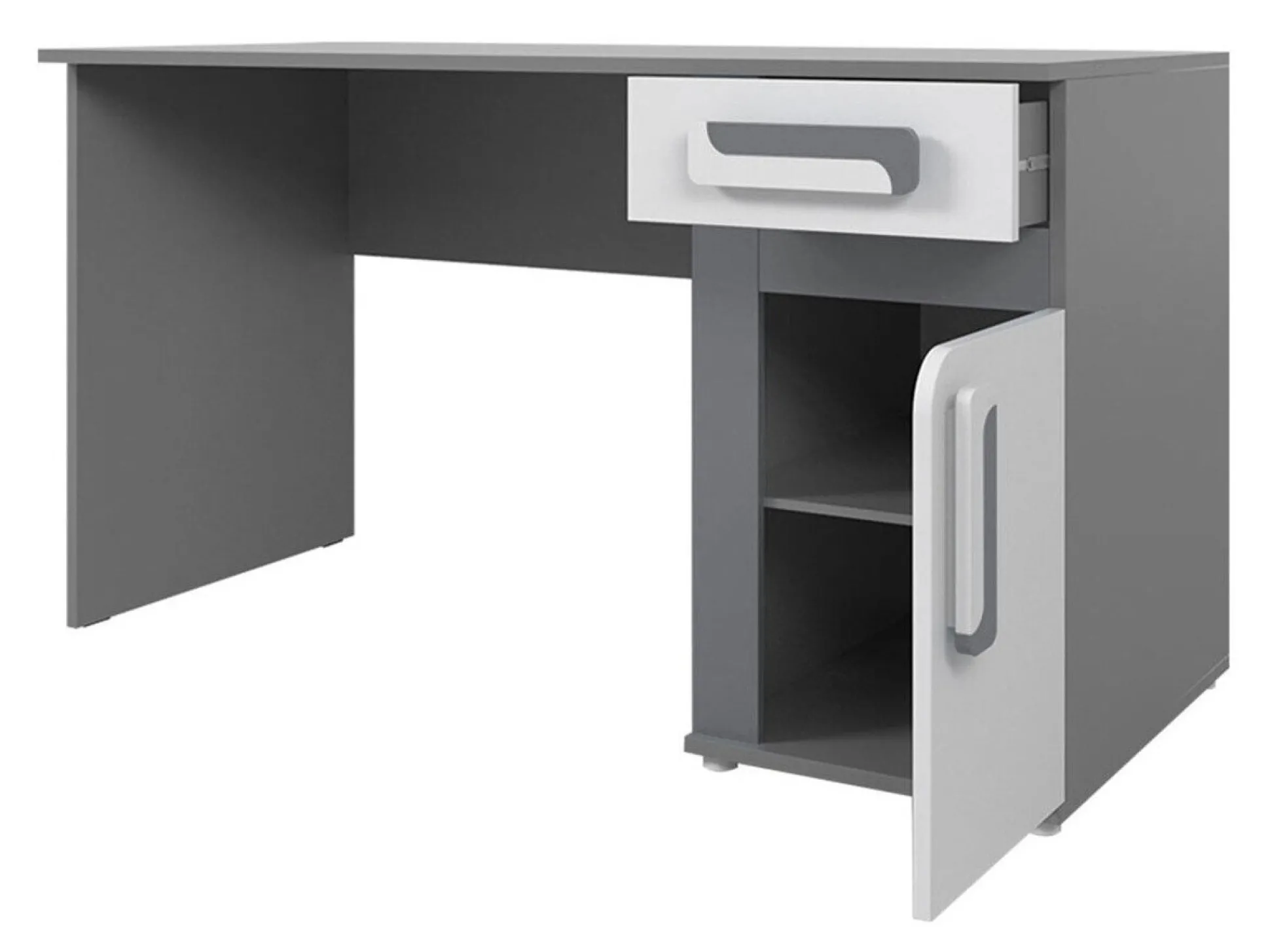 Skrivebord Levtala 109 (Antracit + Hvid + Lyserød)