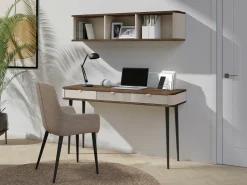 Skrivebord Lufela 114 (Kashmir + Grå marmor)