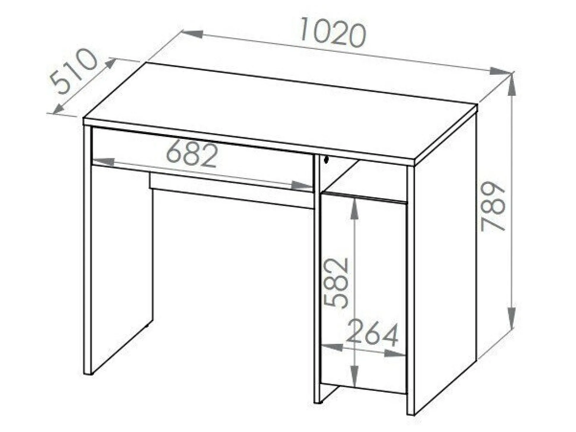 Skrivebord Madison 134