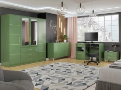 Skrivebord Rosa (Grøn + Gylden)