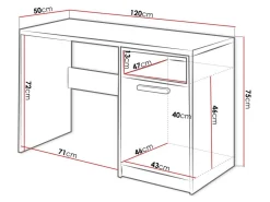 Skrivebord Veravie 128