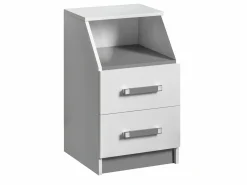 Skuffesektion Lorlare 116 (Hvid + Grå)