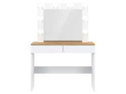 Sminkebord Catelbi 113 (Hvid + Egetræ)