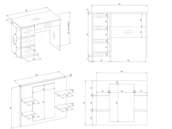 Sminkebord Mandeville 351 (Venstre)