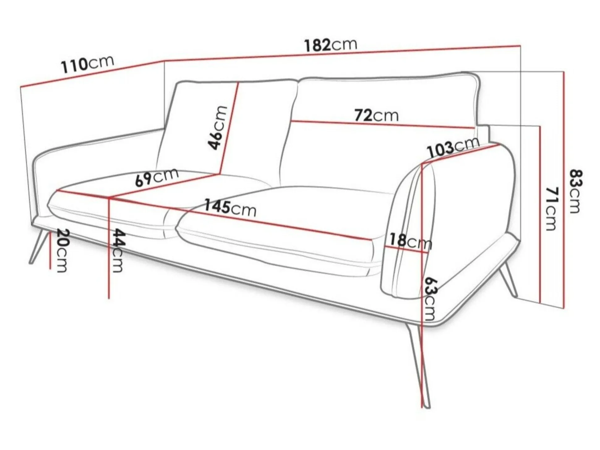 Sofa Evarveni 102 (Zetta 291)