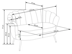 Sofa Houston 827 (Lyserød)
