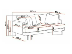 Sofa Ophliva 100 (Abriamo 4)
