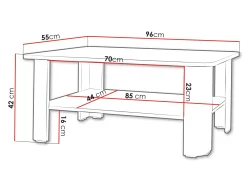 Sofabord Charlotte 213 (Hvid)