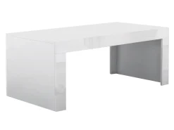 Sofabord Charlotte 107 (Hvid + Glansfuld hvid)