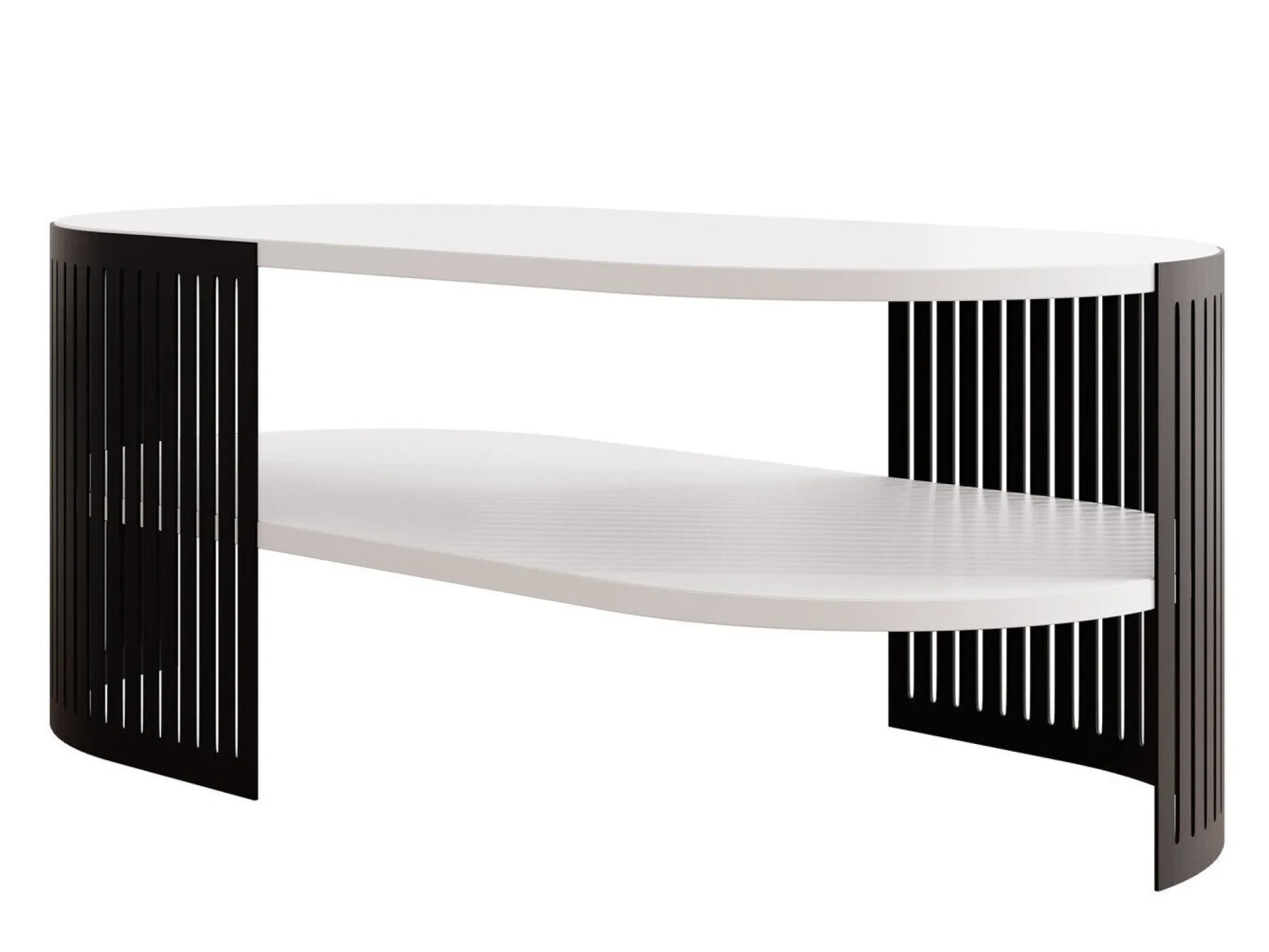 Sofabord Civer VI (Sort + Hvid)