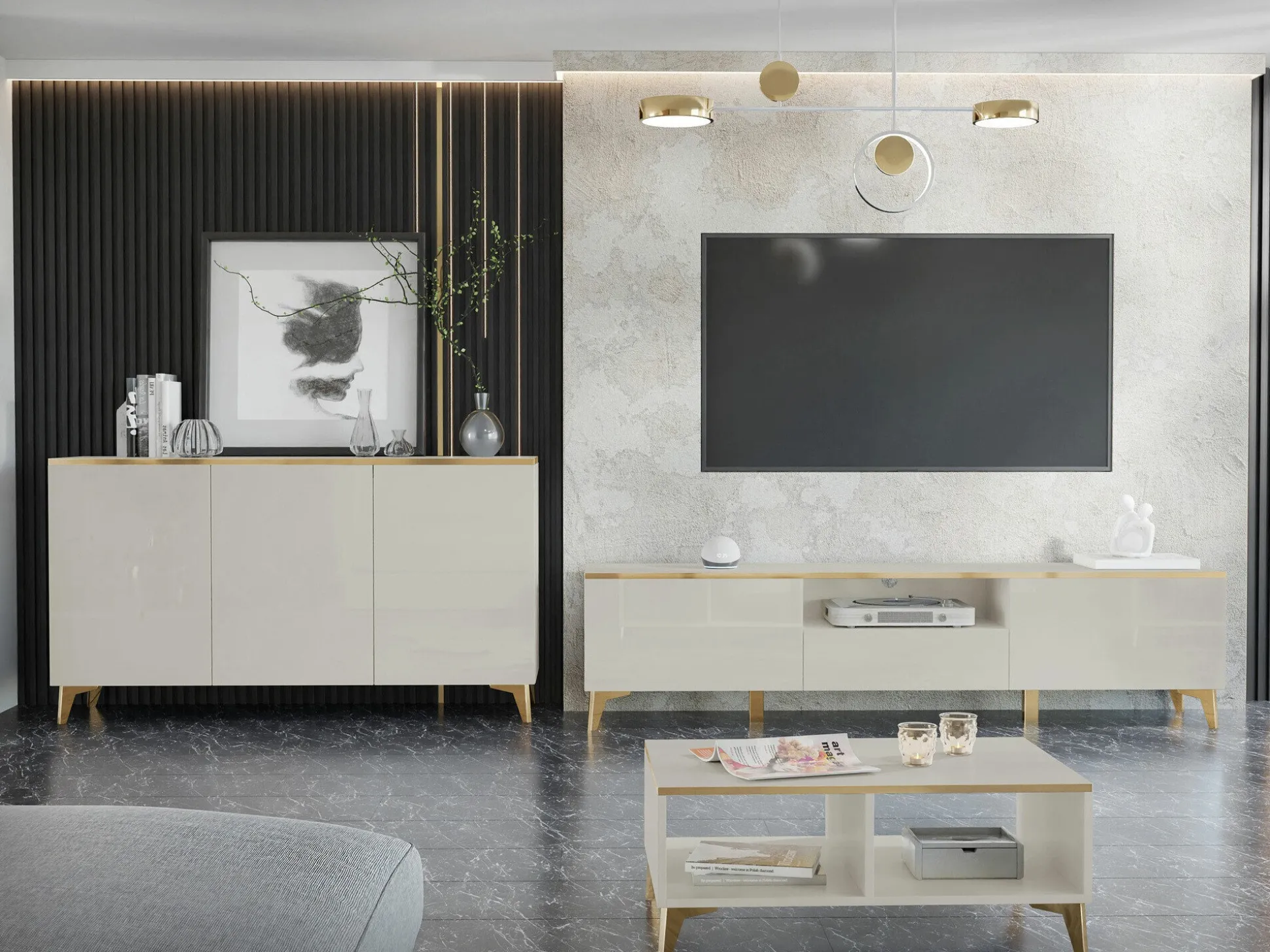 Sofabord Comfivo Arbutus (Hvid)